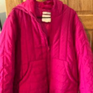 Women Pink Quilted Jacket